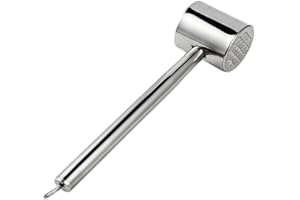 HISDRICUS Ablandador de Carne,Martillo Carne,Smash Burger,Martillo de carne de acero inoxidable, apto para lavavajillas, ideal para escalopes, chuletas, pollo, filetes, etc