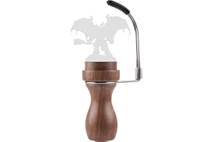 Jucoci Målningshandtag för miniautres svart valnöt färghandtag kompatibel med Warhamer, DND, skalmodell, fantasifigurer (utök