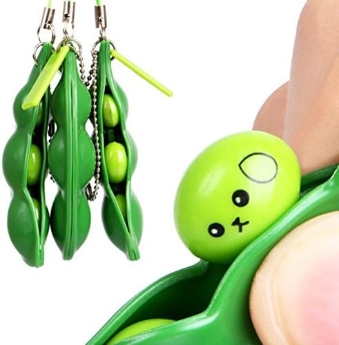 Hevoiok Squeeze Squishy Slow Rising Decompression Toys Gift Phone Strap,Great Cure Gift For Kids/Adults (Beans)