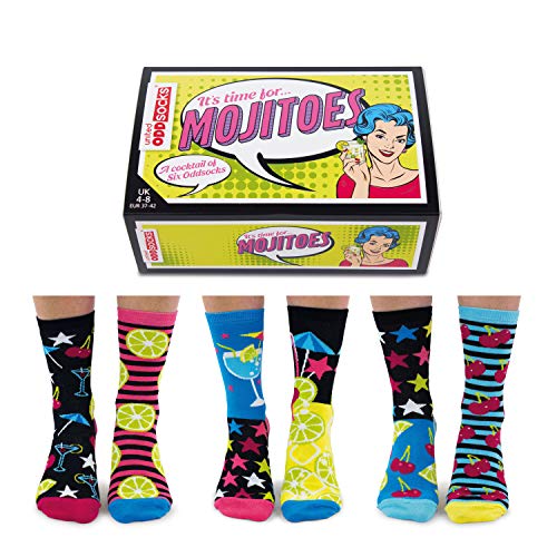 trendaffe Mojitoes Cocktail Oddsocks Socken in 37-42 im 6er Set - Strumpf