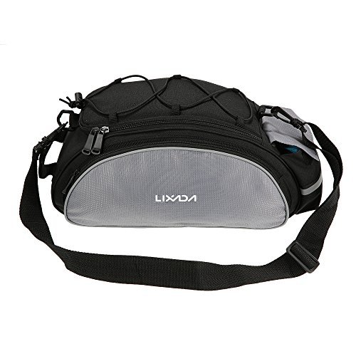 Lixada 13L multifunktionale Fahrrad Tasche Pannier Rücksitz Tasche Handtasche Umhängetasche - 8