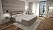 Produktbild Dalian Boxspringbett 180x200 cm - beiges Polster-Bett in Stoff mit integrierter LED-Beleuchtung | edles Designer-Bett inkl. Bonellfederkern Matratze und Visco Topper, TÜV geprüft | Made in EU