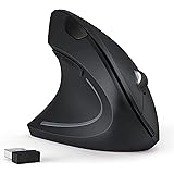 seenda Ergonomische Maus für Linkshänder, 2,4G Wireless Ergonomische Vertikale Maus für PC, Laptop, Desktop, DPI 800-1200-160