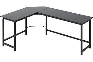 Vinsetto Mesa de Ordenador Escritorio PC Oficina Hogar Mesa Esquinera de Forma L 168x120x75cm Marco Metal