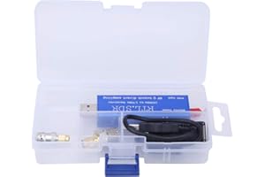 JEANOKO Receptor de sintonizador estable de 100KHz-1.7GHz Sintonizador de TV USB Receptor de sintonizador digital Receptor UHF VHF RTL-SDR alimentado por USB RTL2832U + R820T2 Chipset para computadora portáti