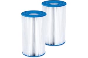 SUMMER WAVES Pool Filter for Swimming Pool Whirlpool - Type D Type A/C Type I - Filter Cartridges Cartridge Filter for Pool Pump - Filter Cartridge for Swimming Pool - Paper Filter Water Filter (2, Type A/C)