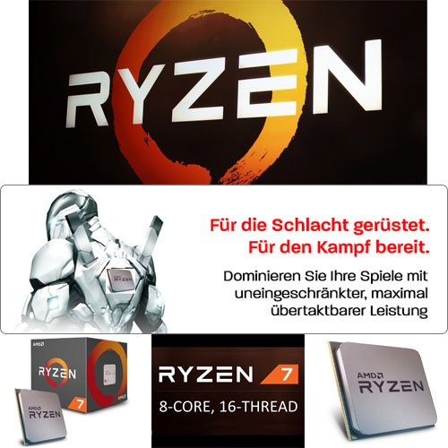 Computer PC RYZEN 5 1400 (4x 3,4GHz) MSI A320M Grenade 4GB-DDR4 1000GB-HDD Nvidia GeForce GT1030 AERO 2GB OC Windows10 Home 64.Bit Ready to Go - 9