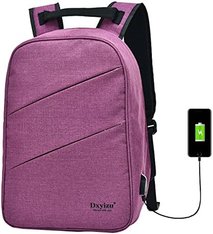 Niceeday Unisex Nylon Anti-theft Backpack with USB Charging Port and Luggage Band School Bag Hiking Backpack Cool Laptop Bag Travel Sports Backpack