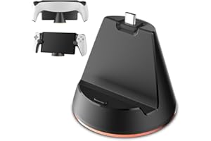 Charging Station for Playstation Portal, NAVESO Charging Dock for PS5 Portal, Portable Charging Stand, Type-C Game Console Charger Dock, with LED Light Indicators, PS5 Game Accessories