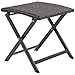 Produktbild Ultranatura Poly-Rattan Klapphocker Palma, robust und zusammenklappbar als Gartenmöbel, Fußhocker, Beistelltisch auf Terrasse und Balkon