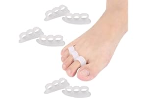 CAREOR 6 Pièces Marteau Toe Coussin – Marteau Orteil Correcteur de Coussinets en gel Et lisseur Pour Bouclés, Courbé, Griffe et Maillet Orteil Relief – Support de gel Gauche et Droit Crest Coussin