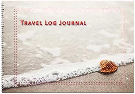 Caravan and Motorhome Owners, Travel Record Log and Journal Seashell (Design 4)