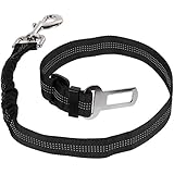 Faburo Hunde Sicherheitsgurt für Auto ,Verstellbare Autogurte und Elastische Ruckdämpfung Anschnallgurt für höchste Sicherheit