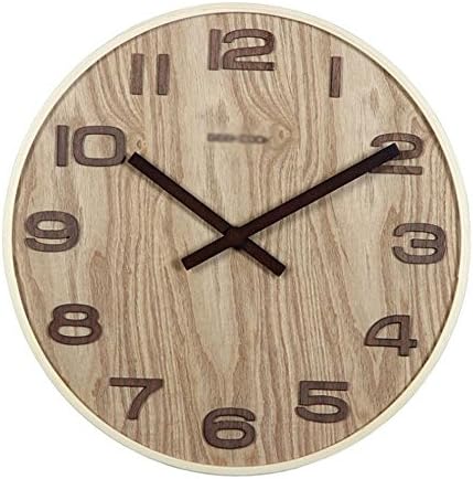 KYDJ The watches that wood wall clock wall clock 14-mute customs lounge (Color 1)