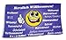 Produktbild Fahne / Flagge Herzlich Willkommen Smile 90 x 150 cm