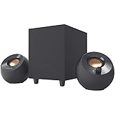 CREATIVE Pebble Plus 2.1 USB Powered Computer Speakers with Subwoofer with Bottom Output and Long Range Drivers, Total Power