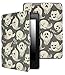 Produktbild Dailylux Kindle Paperwhite Hülle,PU Leder Tasche Schutzhülle Schale Smart Cover mit Hart PC Rücken Deckel, mit Auto Schlaf / Wach Funktion und Stanfunktion für Kindle Paperwhite E-reader(alle Modelle von 2012, 2013, 2015 und 2016)-Halloween Carnival