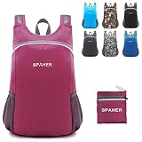 SPAHER Mochilas de marcha Bolso de Viaje ligero Plegable Impermeable al...