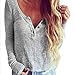 Produktbild Bluse Damen Strickbluse Sommer Herbst Langarmshirt Sexy Pullover Shirts T-Shirts Langarm Blusen Lässige Tops Oberteile Pulli mit V-Ausschnitt,ABsoar