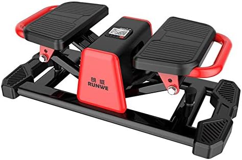 Stexh Stepper with Power Ropes Stepper Step Home Mute Weight Loss Machine in situ Mountaineering Machine Multi Function Device Mini Pedal Machine Slim Legs Up Down Fitness Stepper with Multi-Function Display