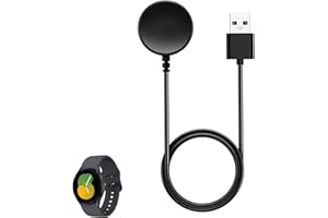 MEUKCEZ Ładowarka Kompatybilna z Samsung Galaxy Watch Series 5, 4 i 6, Kabel USB 1 m do Active, Pro i Classic, 40-47 mm, Szybkie Ładowanie i Magnetyczne