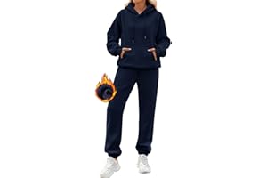 Yuson Girl Chandal Mujer Invierno Chánda Completo 2 Piezas Manga Larga Sudadera con Capucha y Pantalón Conjunto Dos Piezas Conjuntos Deportivos Fitness Jogging Ropa Deportiva