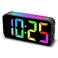 Topski Loud Alarm Clocks for Bedrooms Heavy Sleepers, Digital Bedside Clock with Night Light, Large Display, Dual Alarm, Snooze, Dimmable for Kids Teens Boys Girls