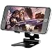 Produktbild TinMiu Handy Ständer 2 in 1 Multi-Winkel Faltbarer Aluminium Universal Ständer Einstellbare Desktop Smartphone Standhalter für iPhone, iPad, Samsung, Tablets, MacBook, Laptops (Schwarz)