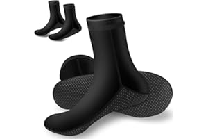 LEKAUFEN 2 Pack Neoprene Socks, Waterproof swimming socks women 3mm water socks Men Women, Anti-slip Diving Socks Keep Warm, Pool Socks for Swimming Adults Diving, Snorkeling Surfing, Sailing, Swimming