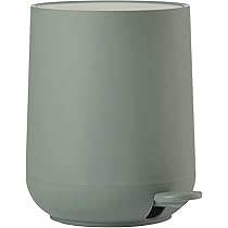 Zone Denmark Nova Zeepdispenser voor de badkamer, dispenser van porselein voor handzeep/vloeibare zeep, diameter 8 cm, hoogte 11,5 cm, inhoud 250 ml, soft grey : Thomas Dudzinski Design