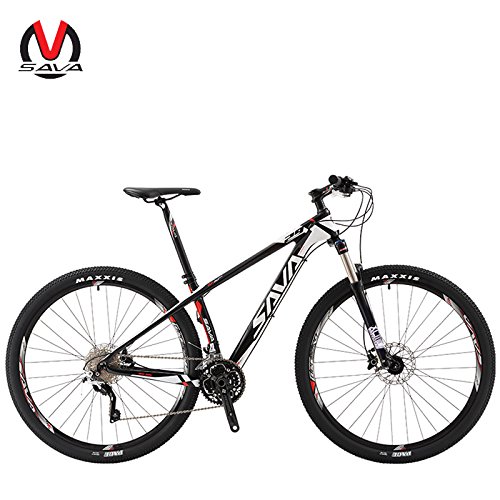 SAVADECK Vélo de Montagne 300 Fibre de Carbone 27,5