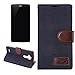 Price comparison product image lg g4 case,Pure Black Premium Denim Magnetic Flip TPU Denim Leather Wallet Flip Card Slot Stand Cover Case for LG G4