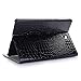 Produktbild Samsung Galaxy Tab S4 Hülle Leder,Miya Krokodil-Muster Magnetic PU Leather Ultra Schlank superleicht Ständer SlimShell Cover Schutzhülle Etui Tasche mit Auto Schlaf / Wach Funktion für Samsung Galaxy Tab S4 SM-T830 (Wi-Fi)/SM-T835 4G (LTE) (10,5 Zoll) Tablet-PC--Schwarz