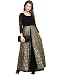 Ahalyaa Anarkali Black & Gold Kurta With Skirt Combo for women RS.1599.00