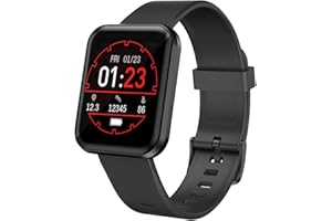 ENUOSUMA Fitness Tracker, Fitness Watch with Blood Pressure Heart Rate Blood Oxygen Sleep Health Monitor for Men and Women, IPX68 Waterproof Activity Tracker, Pedometer Step Calories Smartwatch