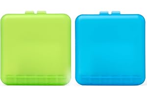 seplouis Interdental Brush Travel Case/Storage Case Compatible with TePe Interdental Brush, 2packs(Blue and Green)