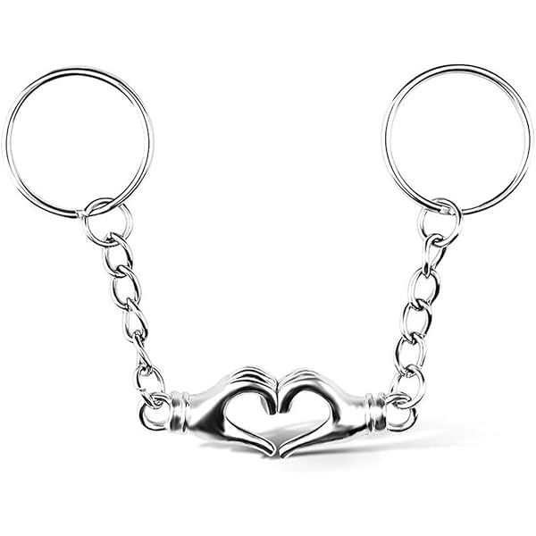Regalo Amore Acciaio Inox Portachiavi Coppia Yin Yang - Sole E Luna Acciaio Inox Regalo Amore San Valentino 1089829