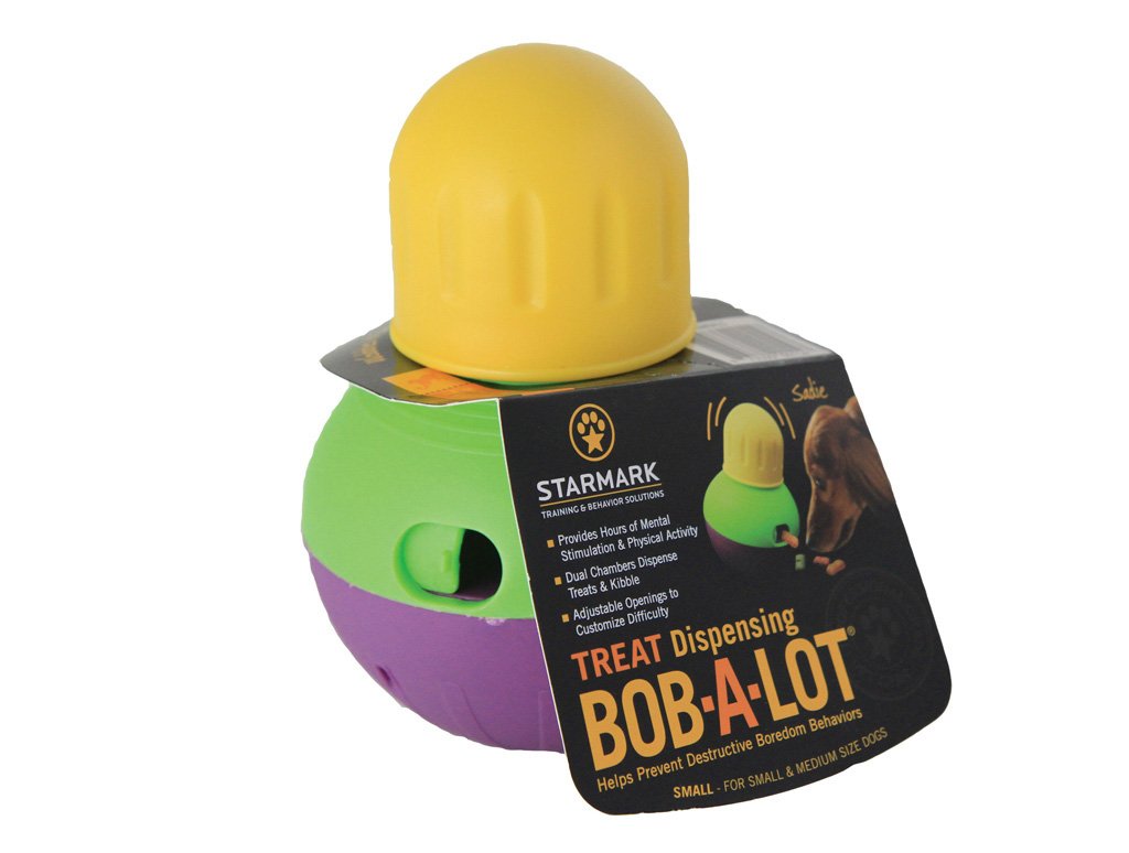 Starmark Bob-a-Lot Interactive Dog Toy, Small