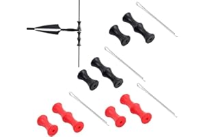Ancuioyz 4-piece finger guard bow, archery finger guard equipment protector, rubber finger bowstring protector, beginner accessories, and convenient needle for hunting (black, red)
