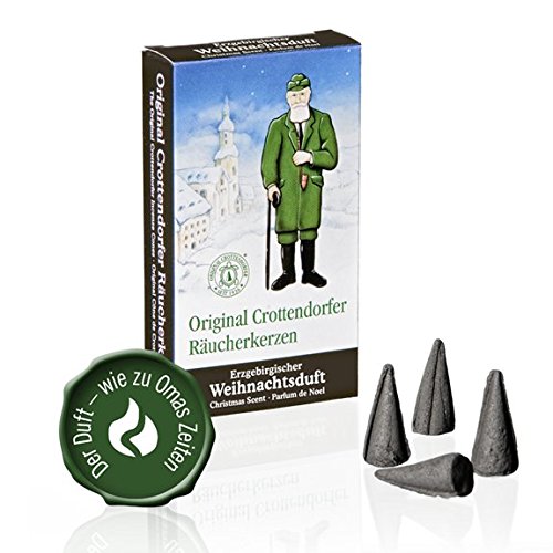 Crottendorfer Räucherkerzen Weihnachtsdüfte 2er Set Erzgebirgischer Weihnachtsduft + Wintertraum - 2