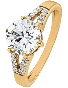 CHRIST Gold Damen-Ring 333er Gelbgold 17 Zirkonia (gold)