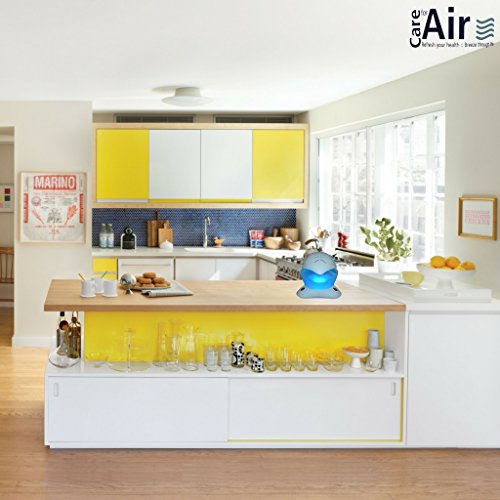 Careforair Regenbogen Breezer mit 100mL Thai Lotus Essenz – White Electric Luftreiniger Revitaliser Luftbefeuchter Air Freshener Diffusor – Staub Bad Geruch Tabakdämpfe Allergene Asthma – Farbwechsel LED-Licht mit Ein Aus Schalter – Hochwertige Motor - 5