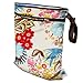 Planet Wise Reusable, Waterproof Wet/Dry Cloth Nappy Bag (April Flowers)