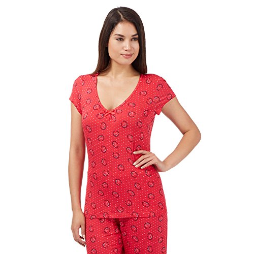 Lounge & Sleep Womens Red Robin Print Pyjama Top 14