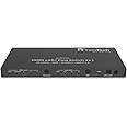 FeinTech VAX04101A eARC Pass Switch 4x1, pour 3 Sources HDMI, Soundbar et TV ou vidéoprojecteur 4K HDR Dolby Atmos Noir