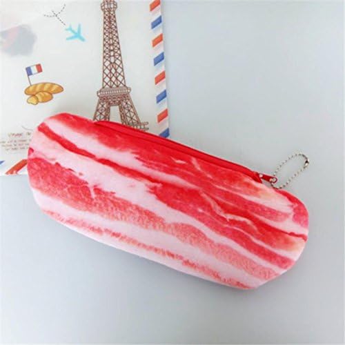 Pencils Holder,GOODCULLER Vintage Cute Soft Plush Pencil Pen Case Novelty Makeup Cosmetic Pouch Bag Zipper (B)