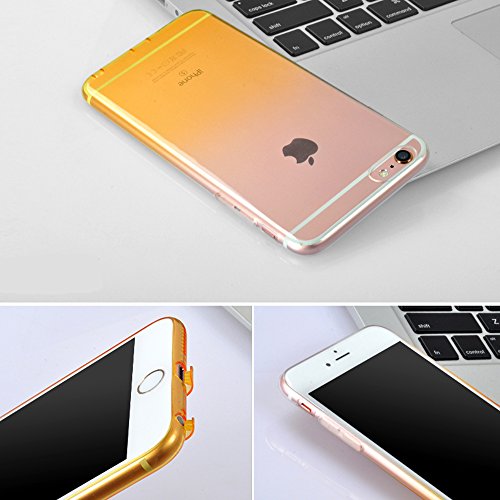 iPhone 6S caso  dfifan  resistente al polvo  Apple iPhone 6  suave TPU carcasa protectora transparente gradiente caso
