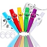 ♫ Kazoo Metal ---- Hecho de aleación de aluminio, material ligero y duradero. Ofrecemos Kazoos de 6 colores diferentes, satisface diferentes juicios estéticos.