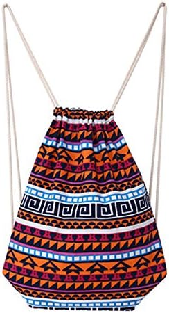 Cheerlife Fashion Canvas Beach Bag Backpack Bag Gym Sack Sports Bag Gym Bag, Bohemian