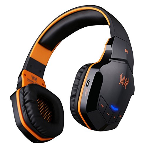 Preisvergleich Produktbild BlueBeach® B3505 Wireless Bluetooth USB Spiel Kopfhörer Stereo Gaming Kopfhörer Stirnband LED Beleuchtung Über-Ohr mit mikrofon mit Geräuschunterdrückung und Lautstärkeregelung Unterstützung NFC für iPhone / iPad / Lenono / Samsung / Blackberry / HTC / Sony / LG / Tablet / PC / Laptop